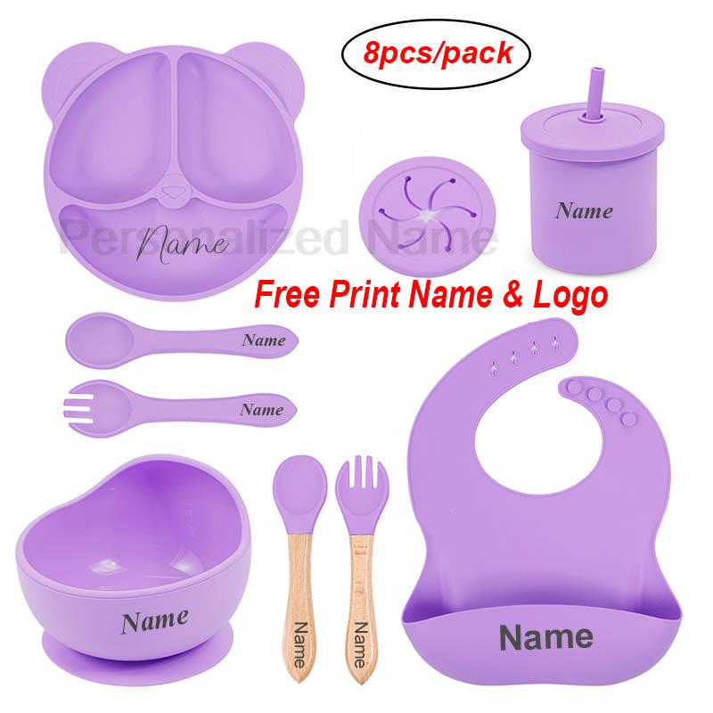Baby Food Menu - سيليكون الدب لوحة للأطفال ، تغذية